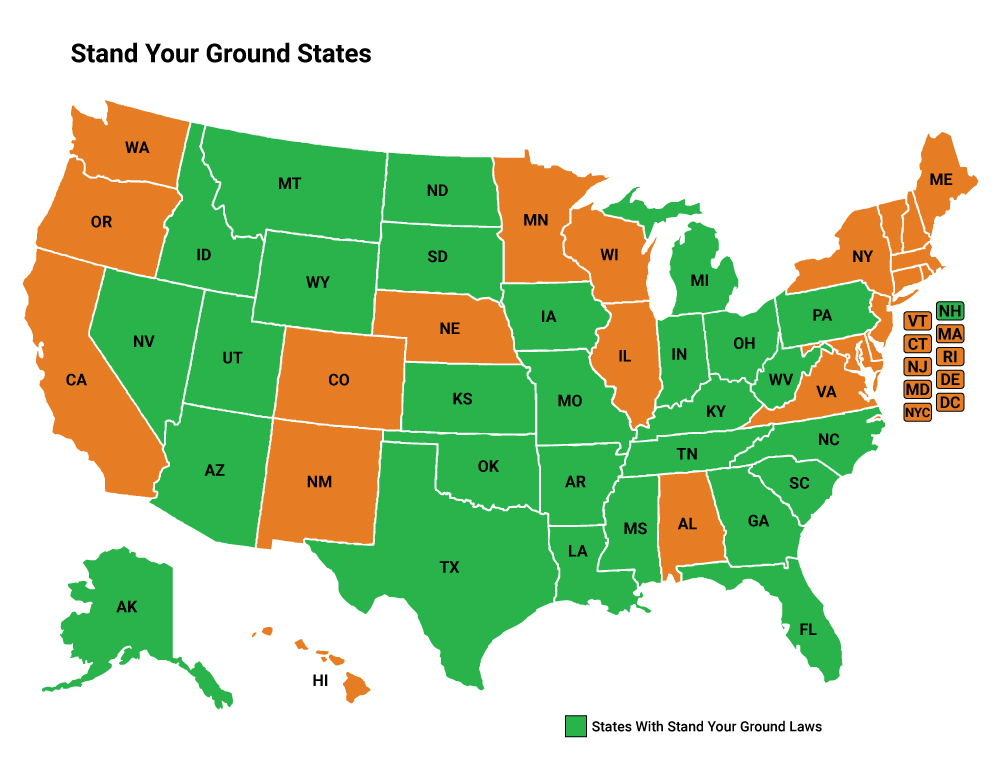 stand your ground map