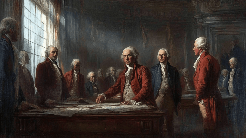 founding fathers writing the Bill of Rights